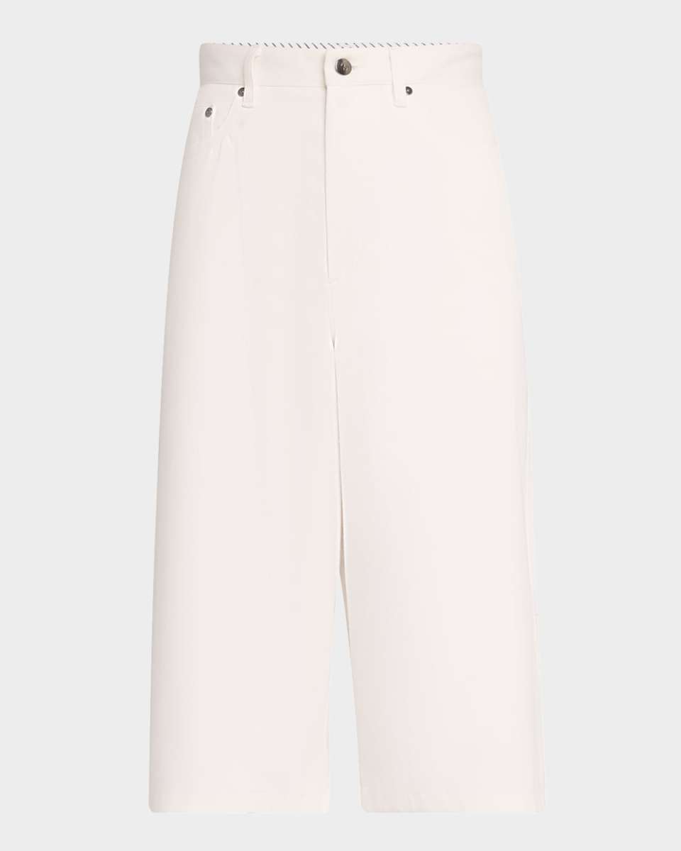 Massive Wide-Leg Denim Shorts